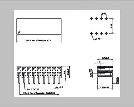 BKL Electronic Buchsenleiste (Standard) Anzahl Reihen: 2 Polzahl je Reihe: 5 10122242 Tube