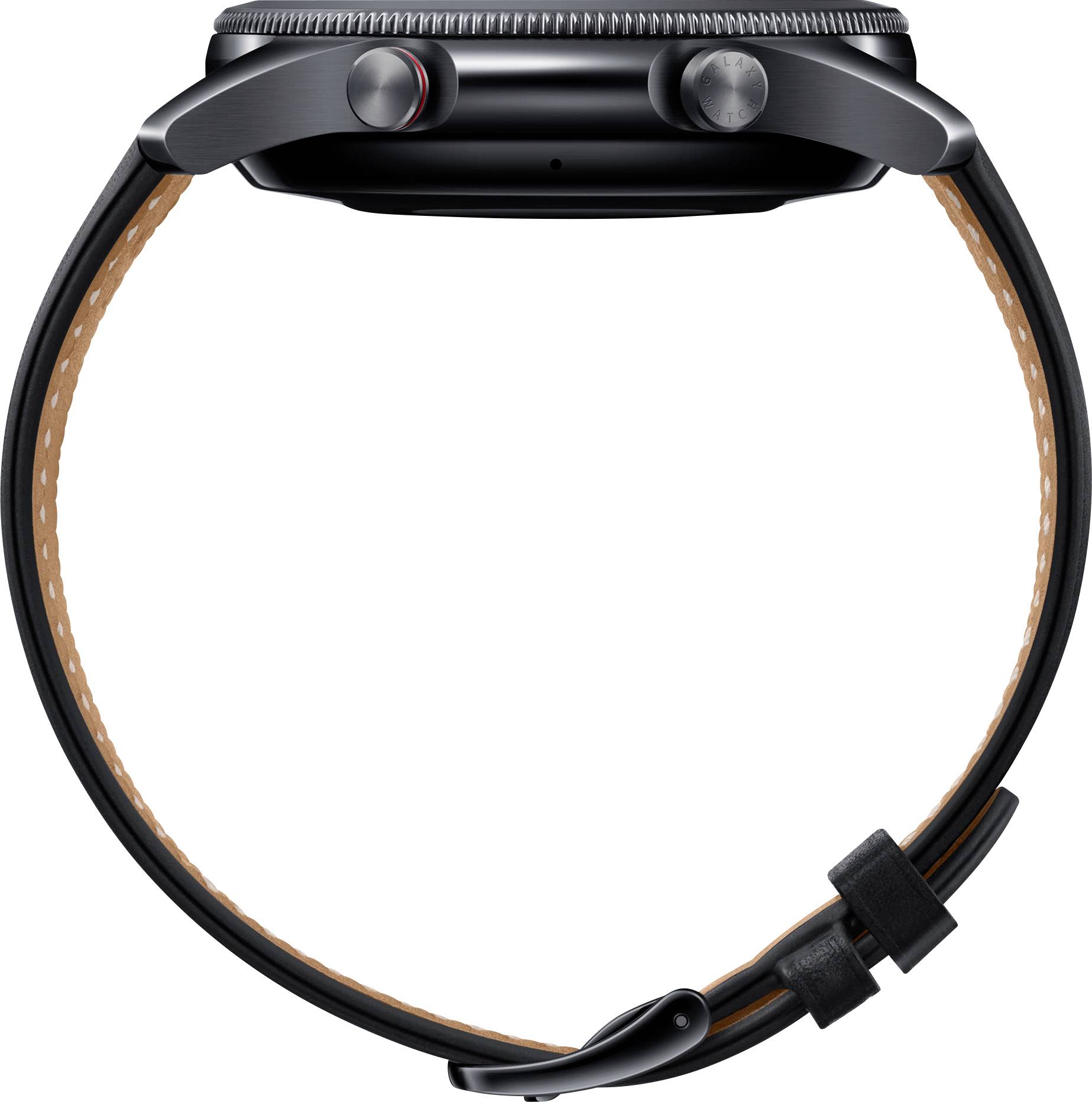 Samsung Galaxy Watch 3 Smartwatch (generalüberholt) (sehr gut) 45mm Schwarz Farbe (Armband) Schwarz
