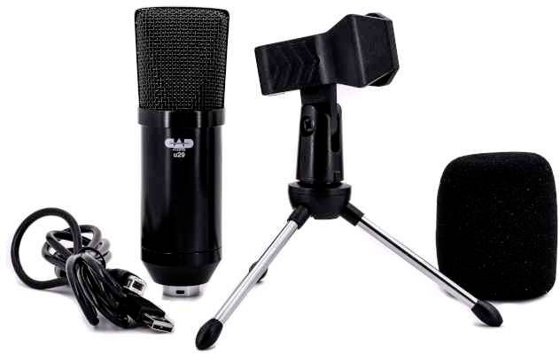 CAD Audio U29 - USB Side Address Studio Mic Sprach-Mikrofon inkl. Stativ