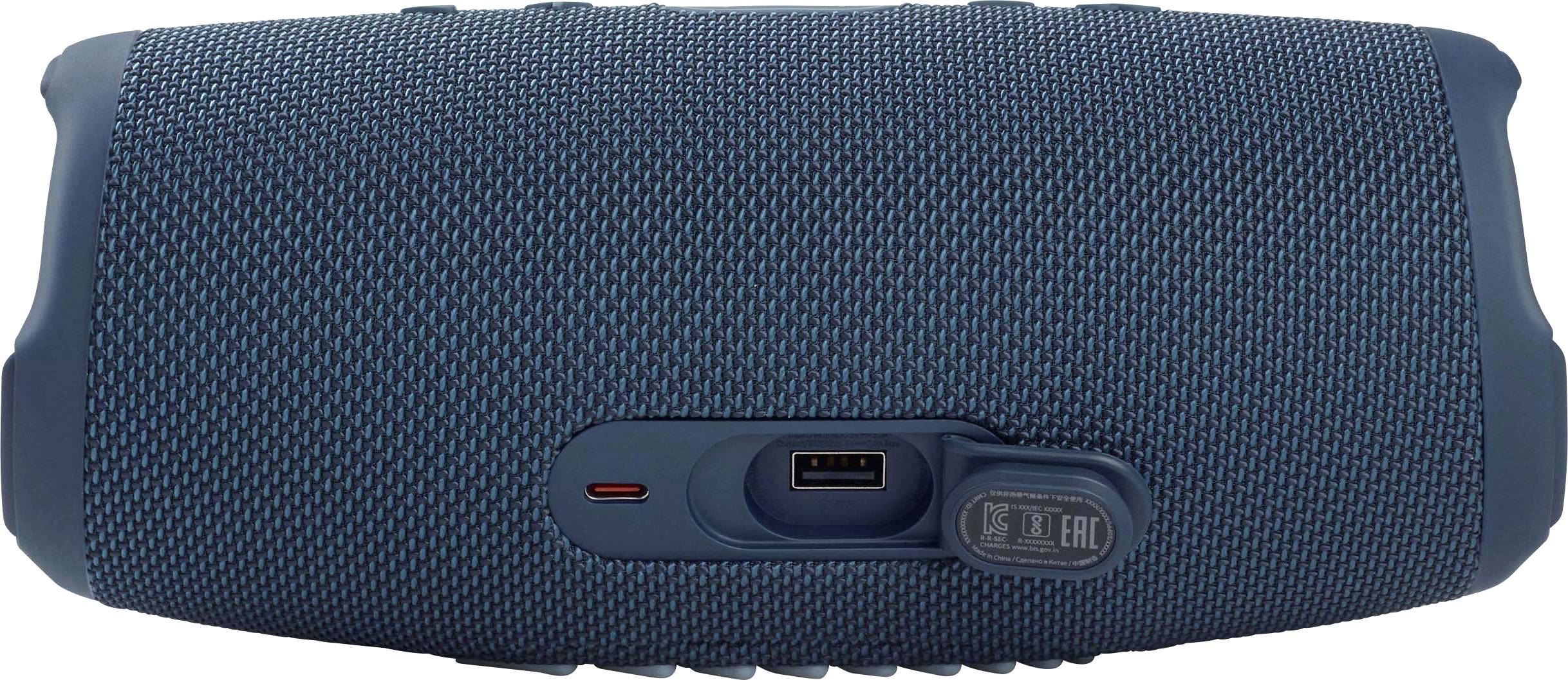 JBL CHARGE 5 Bluetooth® Lautsprecher Outdoor, Wasserfest, USB Blau