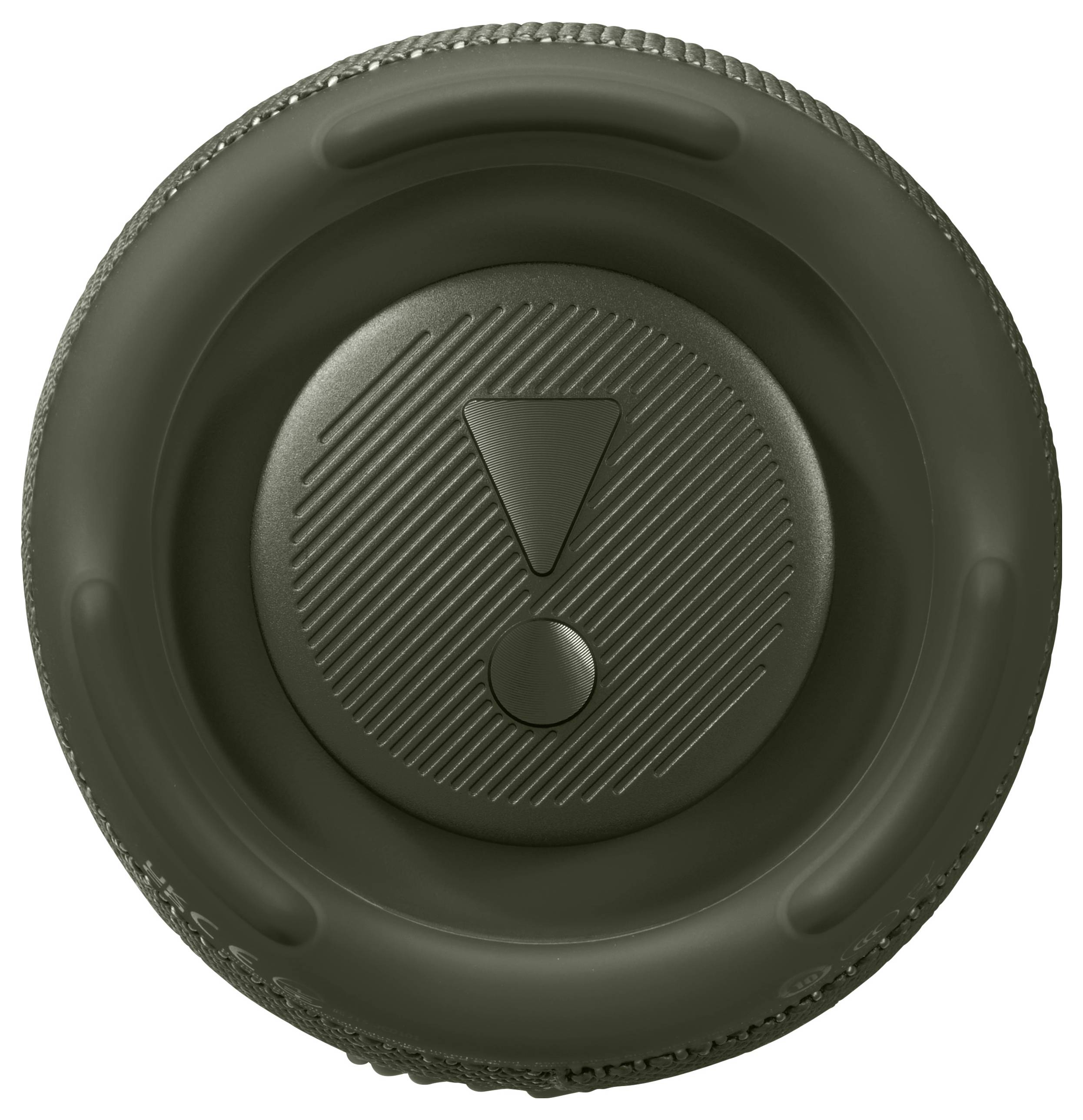 Ein runder, dunkelgrauer Knopf mit einem eingravierten Ausrufezeichen in der Mitte, zeigt auf etwas Wichtiges hin.