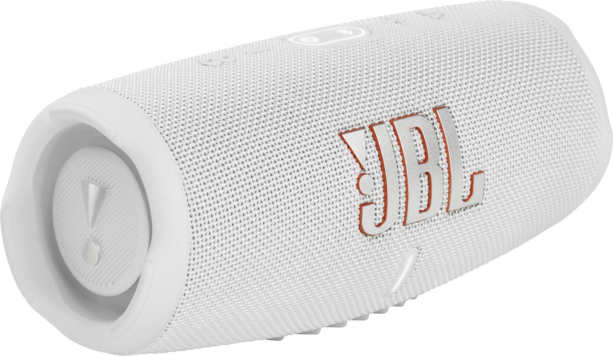 JBL CHARGE 5 Bluetooth® Lautsprecher Outdoor, Wasserfest, USB Weiß