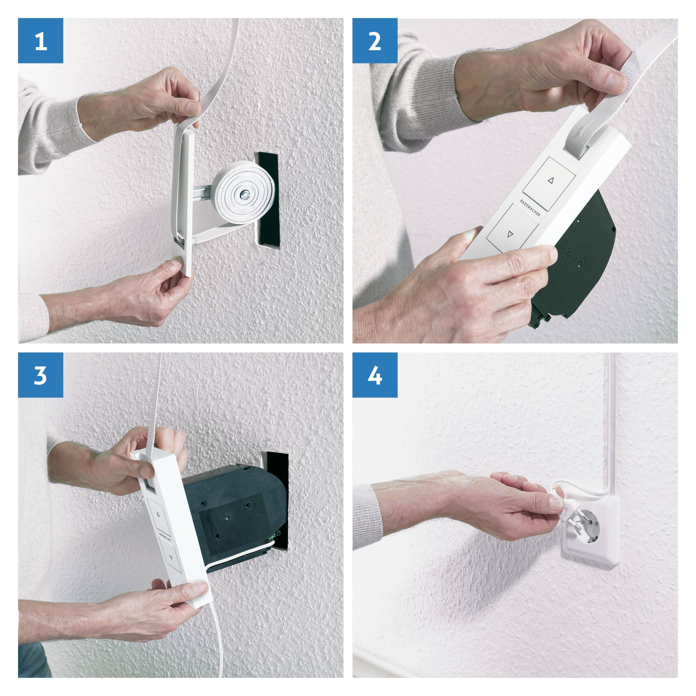 Rademacher 3er Set Elektrischer Gurtwickler 23mm Zugkraft (max.) 45kg Einbau