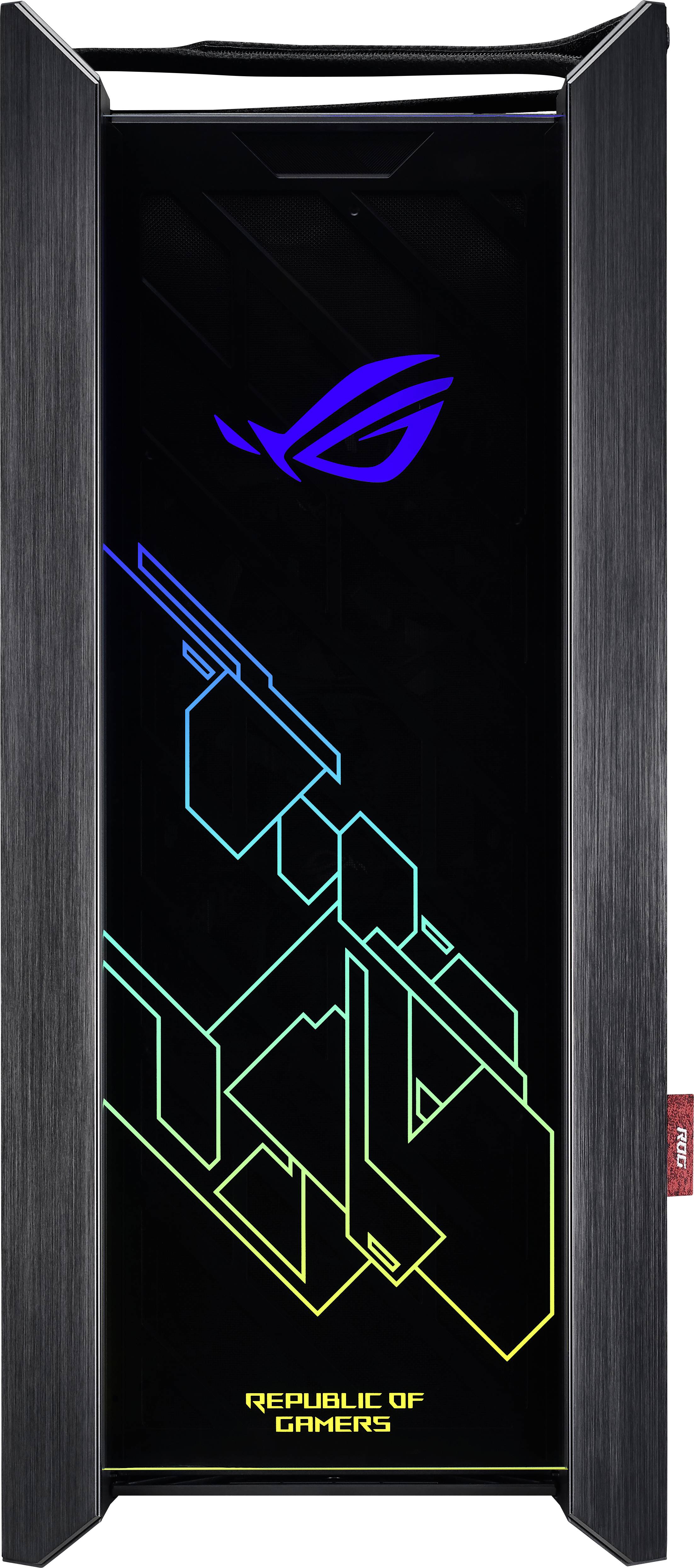 Asus ROG Strix Helios Midi-Tower Gaming-Gehäuse Schwarz 3 Vorinstallierte LED Lüfter, 1 vorinstallierter Lüfter, Integrierte