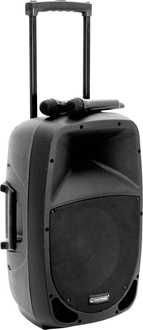 Omnitronic MES-15BT2 Mobiler PA Lautsprecher 38cm 15 Zoll netzbetrieben, akkubetrieben 1St.