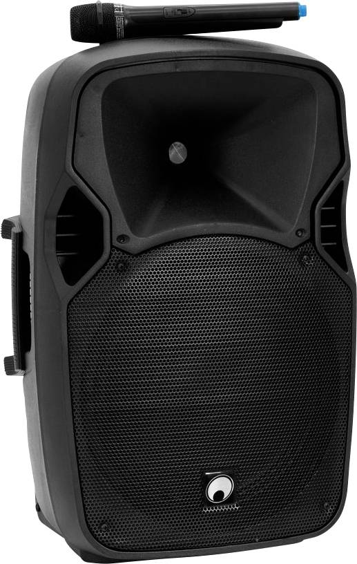 Omnitronic XFM-212AP Aktives PA-Lautsprecher-Set Bluetooth, inkl. Mikrofon, Trolley-Funktion