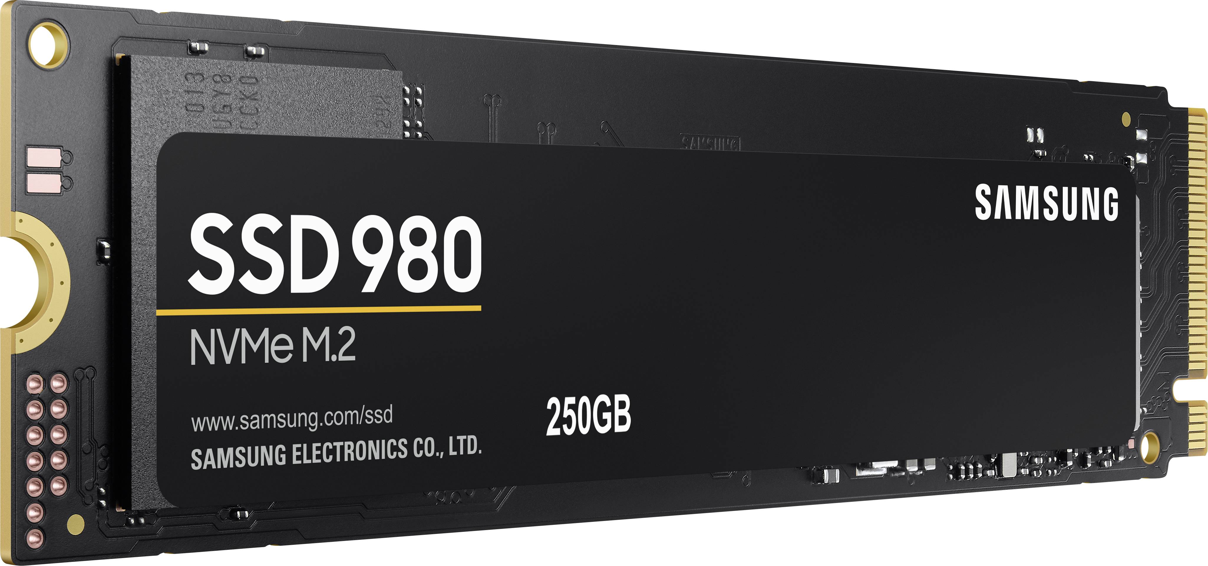 Samsung 980 MZ-V8V250BW - SSD - verschlüsselt - 250 GB - intern - M.2 2280 - PCIe 3.0 x4 (NVMe)