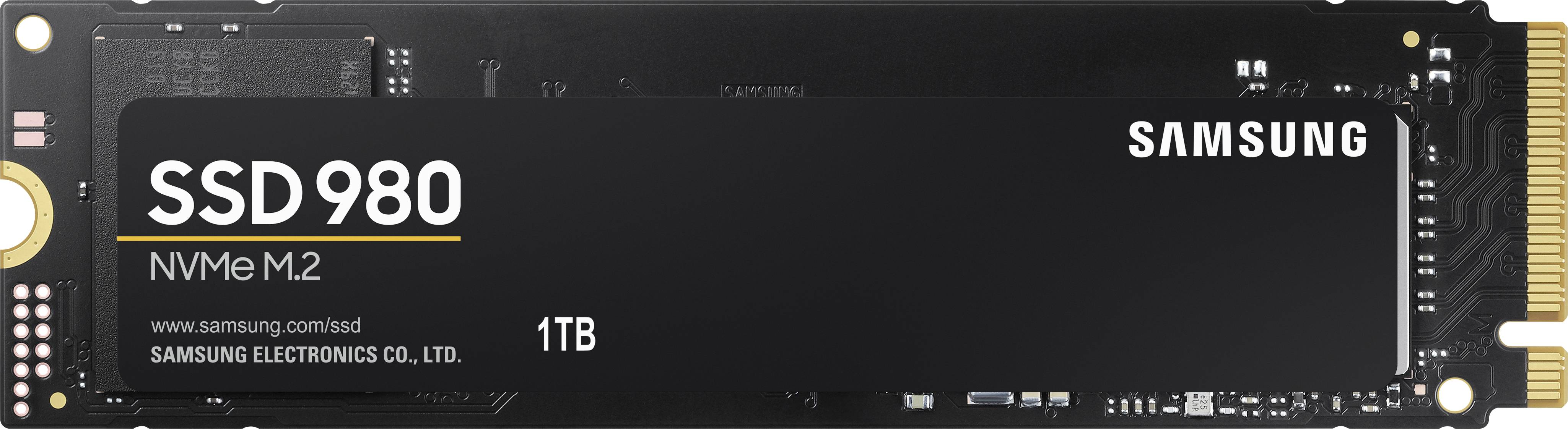 Samsung 980 MZ-V8V1T0BW - SSD - verschlüsselt - 1 TB - intern - M.2 2280 - PCIe 3.0 x4 (NVMe)