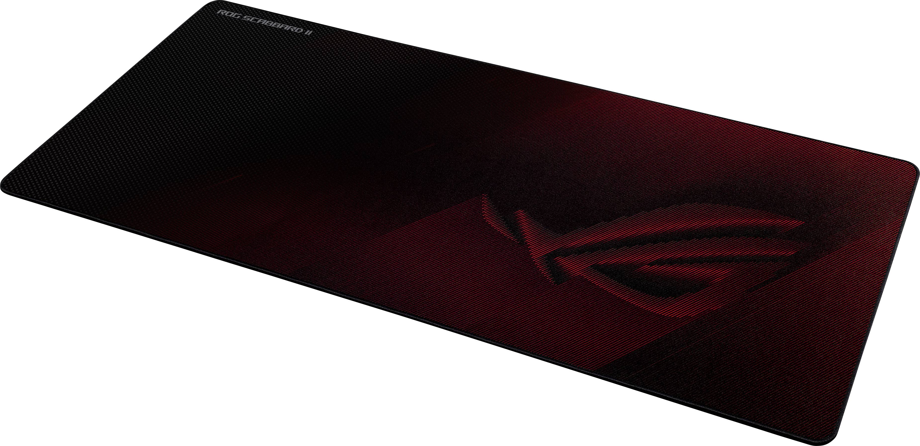 Asus ROG Scabbard II Gaming-Mauspad Staubgeschützt, Spritzwassergeschützt Schwarz/Rot