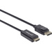 Manhattan DisplayPort / HDMI Adapterkabel DisplayPort Stecker, HDMI-A Stecker 1.80m Schwarz 152679 DisplayPort-Kabel