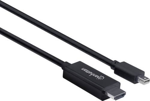Manhattan HDMI Anschlusskabel 100.00cm 153270 Schwarz [1x Mini-DisplayPort Stecker - 1x HDMI-Stecker