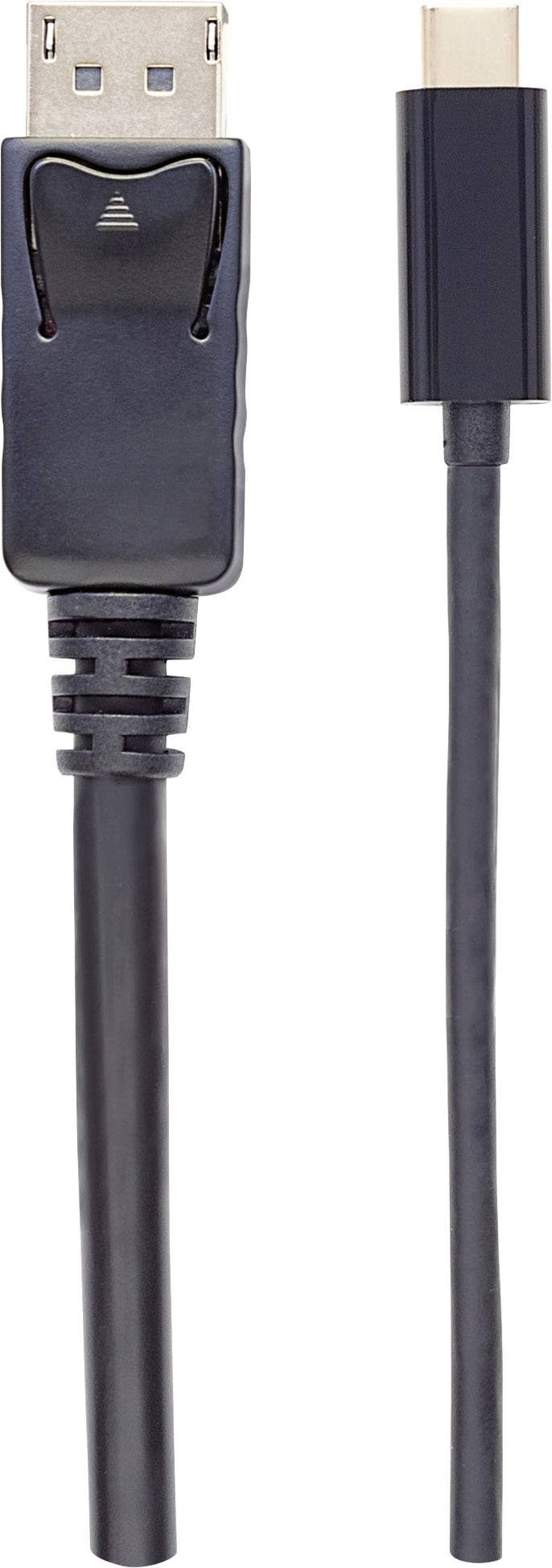 Manhattan USB 2.0 Adapter [1x USB-C® Stecker - 1x DisplayPort Stecker] USB-C auf DisplayPort-Kabel Stecker/Stecker