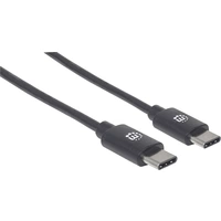 Manhattan USB-Kabel USB 2.0 USB-C® Stecker 3.00 m Schwarz 354882 Manhattan USB-Kabel USB 2.0 USB-C® Stecker 3.00 m Schwarz 354882
