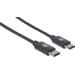 Manhattan USB-Kabel USB 2.0 USB-C® Stecker 3.00 m Schwarz 354882 Manhattan USB-Kabel USB 2.0 USB-C® Stecker 3.00 m Schwarz 354882