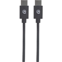 Manhattan USB-Kabel USB 2.0 USB-C® Stecker 3.00 m Schwarz 354882 Manhattan USB-Kabel USB 2.0 USB-C® Stecker 3.00 m Schwarz 354882