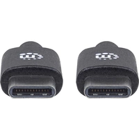 Manhattan USB-Kabel USB 2.0 USB-C® Stecker 3.00 m Schwarz 354882 Manhattan USB-Kabel USB 2.0 USB-C® Stecker 3.00 m Schwarz 354882