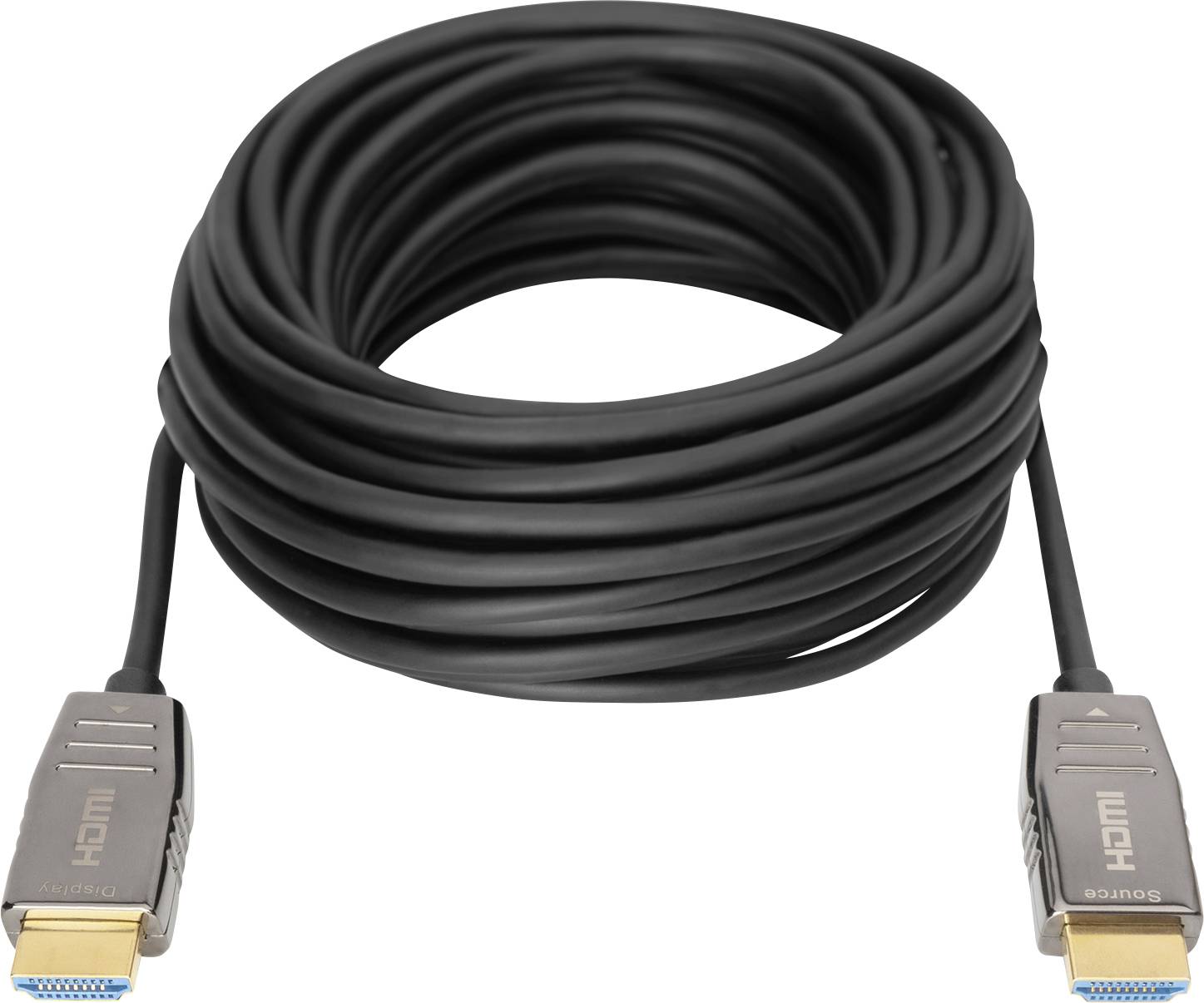 Digitus HDMI Anschlusskabel HDMI-A Stecker, HDMI-A Stecker 20.00m Schwarz AK-330126-200-S 8K UHD, doppelt geschirmt HDMI-Kabel