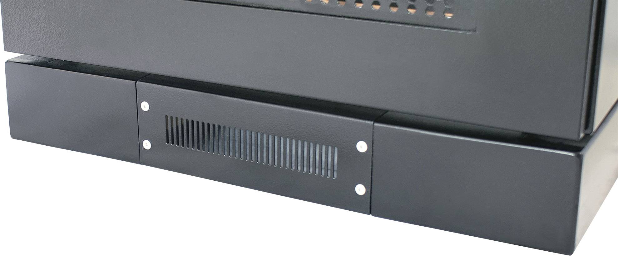 Intellinet 712880 19 Zoll Netzwerkschrank-Sockel Geeignet für Schranktiefe: 800mm Schwarz (RAL 9005)