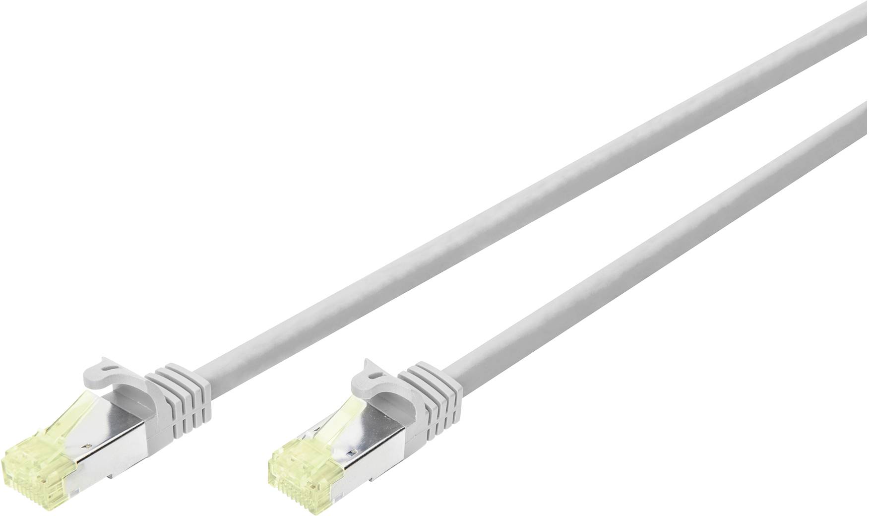 Digitus DK-1644-A-020CL RJ45 Patchkabel CAT 6a S/FTP 2.00 m Grau doppelt geschirmt, Flexibel, Geschirmt 1 St.