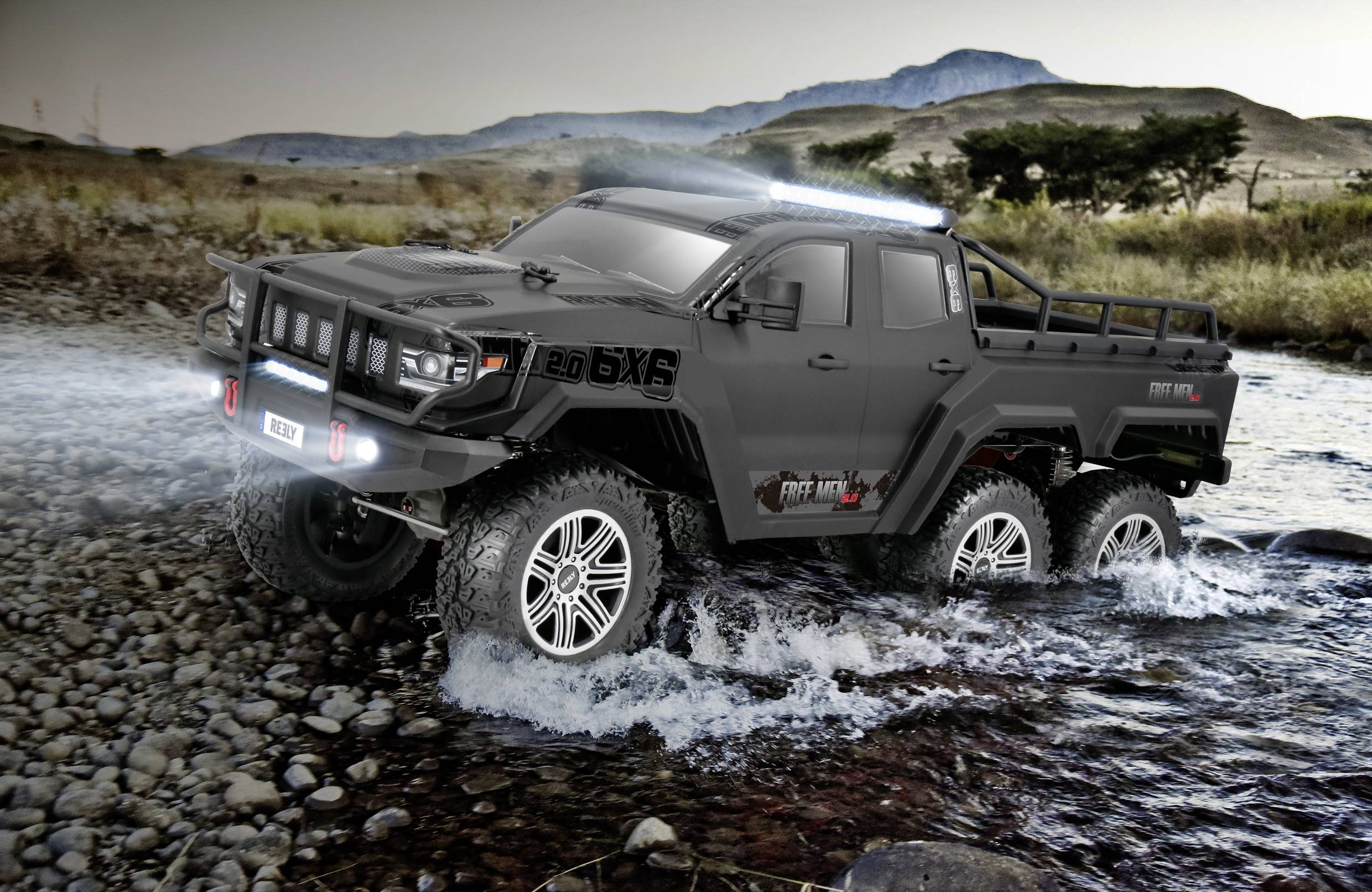 Reely FreeMen 2.0 6x6 Brushed 1:10 RC Modellauto Elektro Crawler ...
