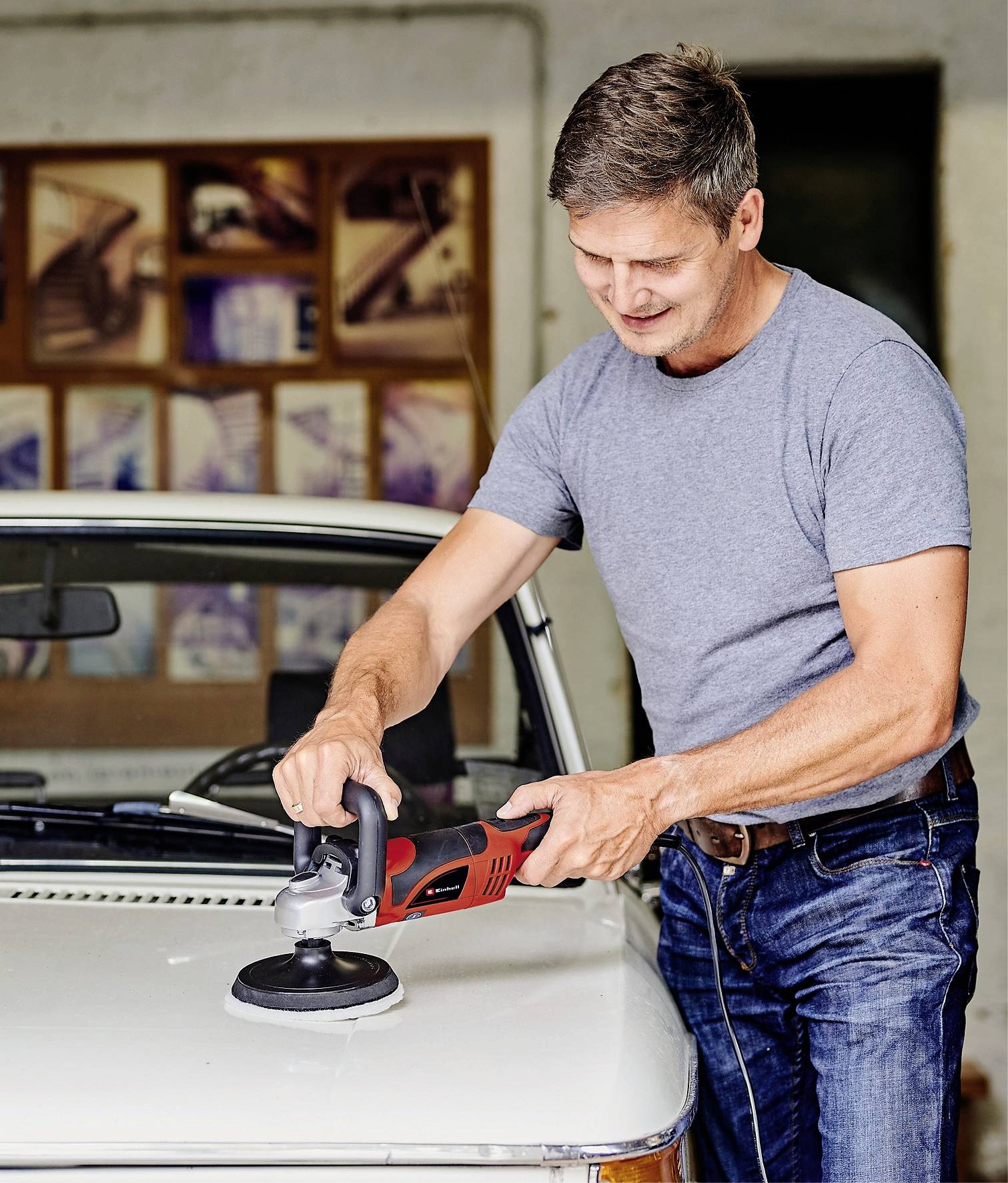 Einhell CC-PO 1100/150 E 2093275 Poliermaschine 230V 1100W 1000 - 3500 U/min 150mm