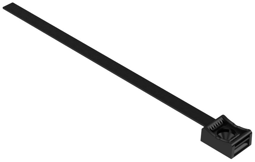 Hebotec Klettbandsockel zum Bündeln, mit Sockel, zum Anschrauben Haft- und Flauschteil (B x H) 7.5