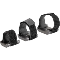 Hebotec Klettbandsockel zum Bündeln, mit Sockel, zum Anschrauben Haft- und Flauschteil (B x H) 10mm x 150mm Schwarz 1St. Hebotec Klettbandsockel zum Bündeln, mit Sockel, zum Anschrauben Haft- und Flauschteil (B x H) 10mm x 150mm Schwarz 1St.