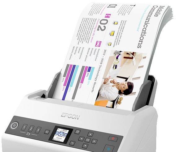 Epson WorkForce DS-730N Dokumentenscanner A4 600 x 600 dpi 40 Seiten/min USB, LAN (10/100/1000 MBit/s)