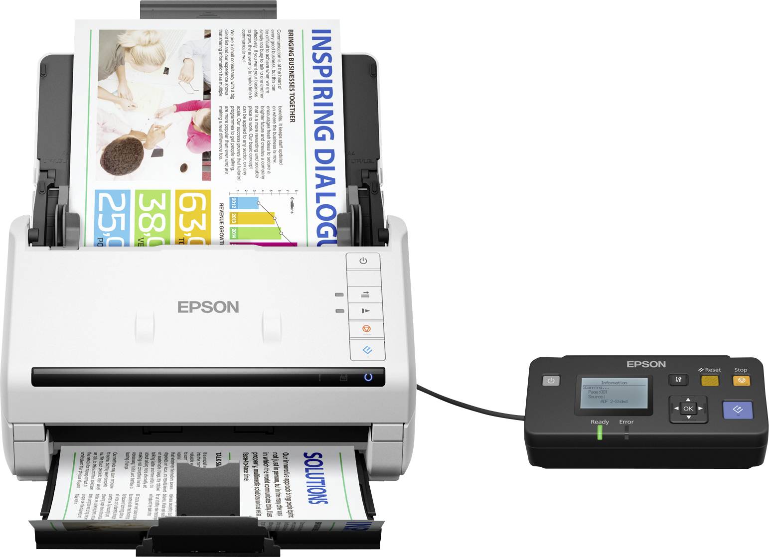 Epson WorkForce DS-770II Dokumentenscanner A4 600 x 600 dpi 45 Seiten/min USB-A (USB 3.2 Gen 1)