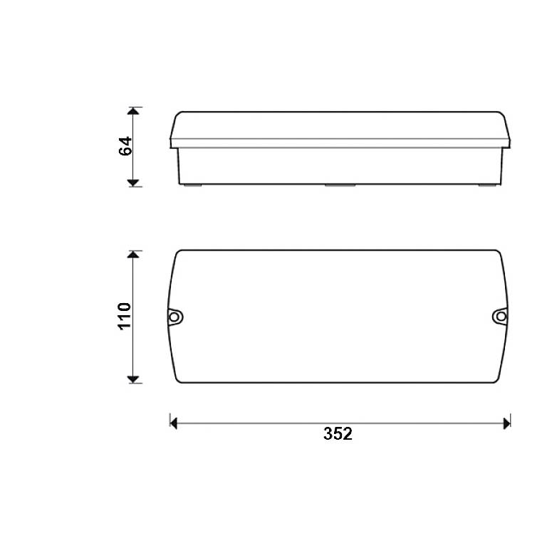 B-SAFETY BR564230 LED Fluchtweg-Notbeleuchtung Wandaufbaumontage Ausgang, Rettungsweg, rechts, links
