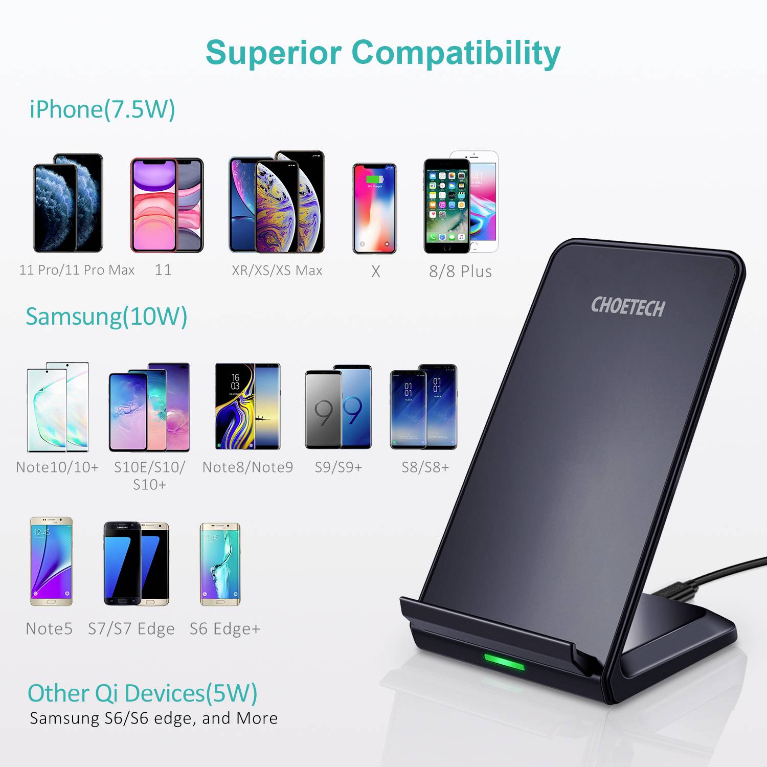 Induktions-Ladegerät CT-T524-S Ausgänge USB