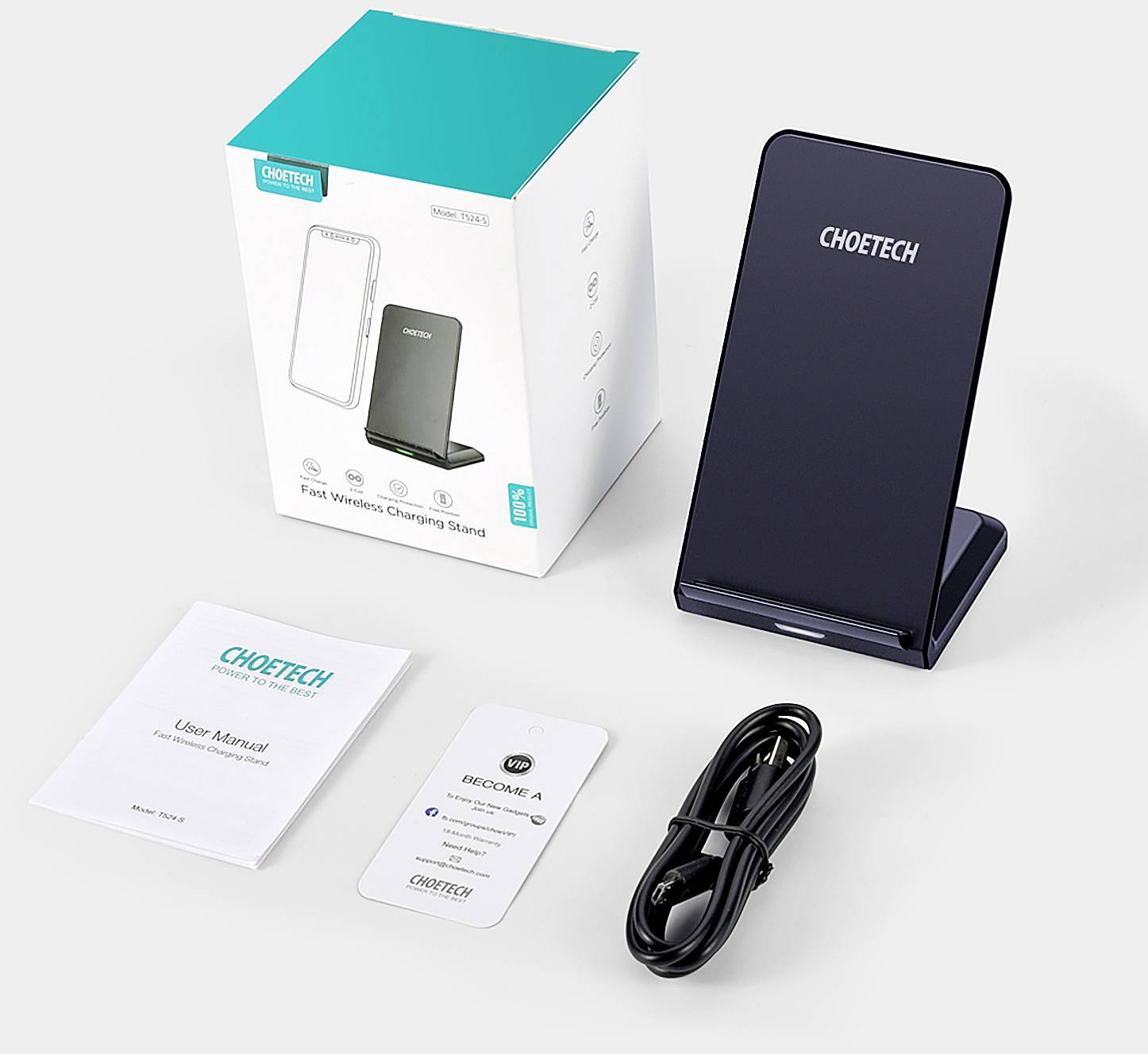 Induktions-Ladegerät CT-T524-S Ausgänge USB