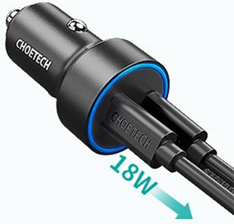 Choetech USB-C-Kfz-Ladegerät, 36 W