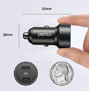 Choetech USB-C-Kfz-Ladegerät, 36 W