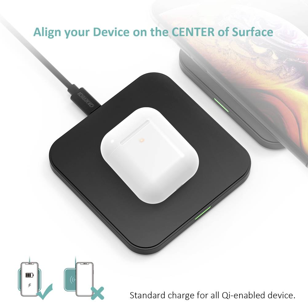 Induktions-Ladegerät CT-T511-S Ausgänge USB
