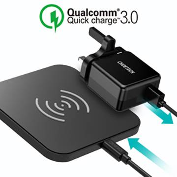 Induktions-Ladegerät CT-T511-S Ausgänge USB