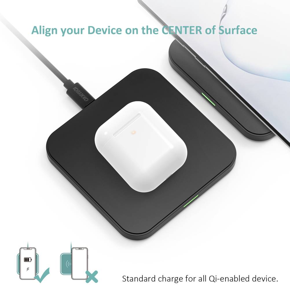 Induktions-Ladegerät CT-T511-S Ausgänge USB
