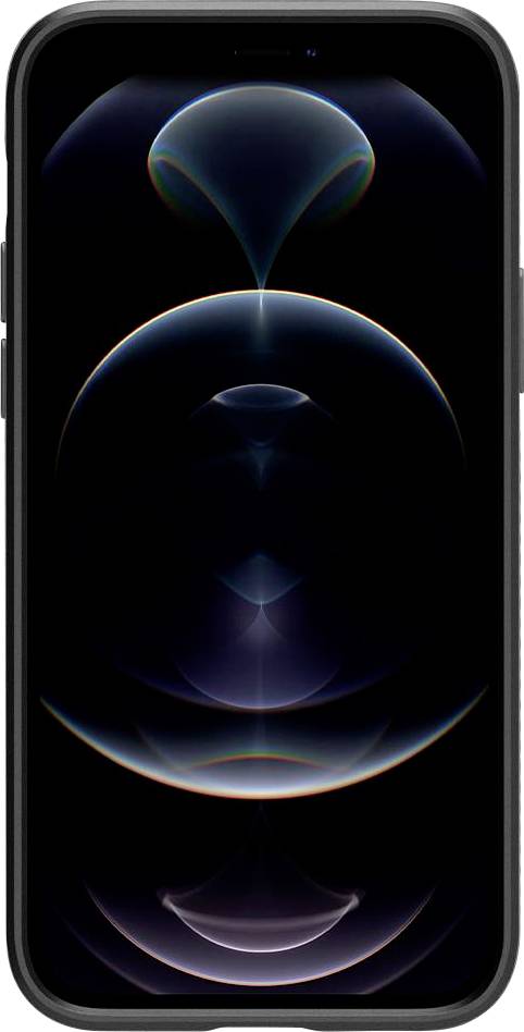 Spigen Liquid Air Backcover Apple iPhone 12 Pro Schwarz Stoßfest, Induktives Laden ACS01701