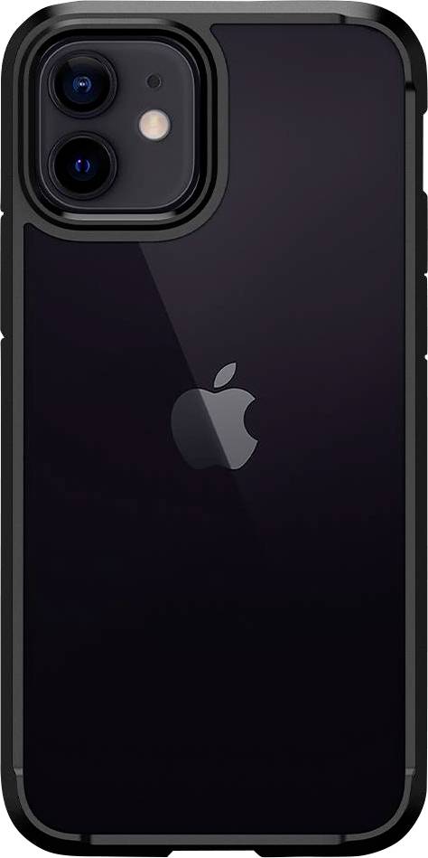 Spigen Ultra Hybrid Backcover Apple iPhone 12 Pro Schwarz, Transparent Induktives Laden ACS01703