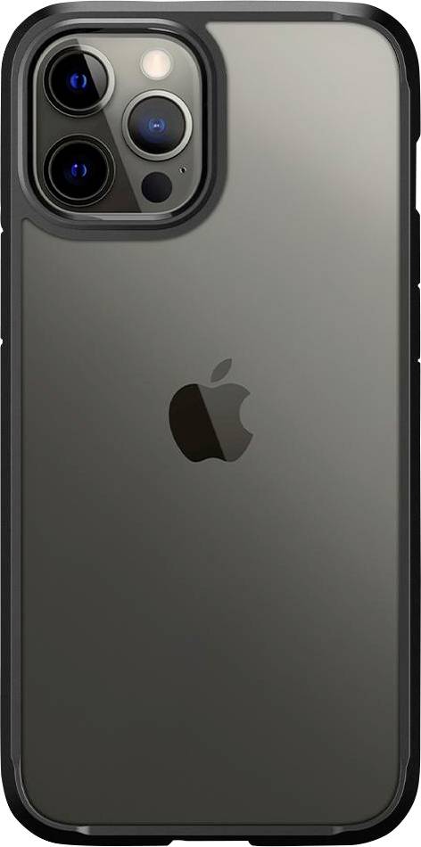 Spigen Ultra Hybrid Backcover Apple iPhone 12 Pro Schwarz, Transparent Induktives Laden ACS01703