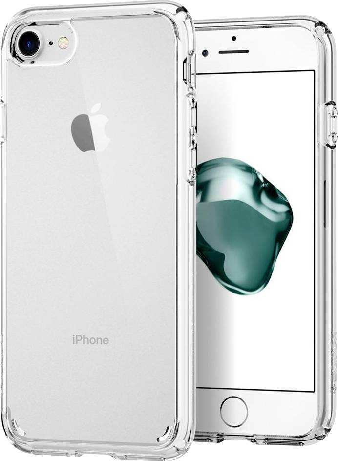 Spigen Ultra Hybrid Backcover Apple iPhone SE (2020), iPhone 8, iPhone 7 Transparent Induktives Laden, Stoßfest 042CS20927