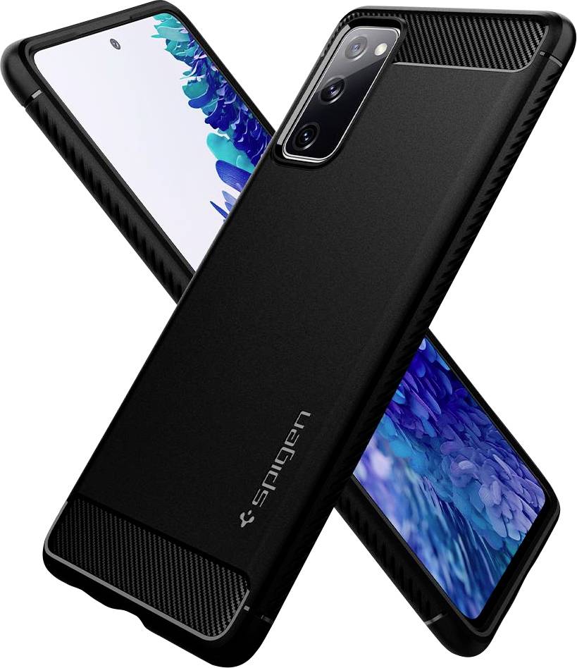 Spigen Rugged Armor Backcover Samsung Galaxy S20 FE (5G) Schwarz Induktives Laden, Stoßfest ACS01847