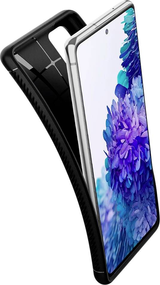 Spigen Rugged Armor Backcover Samsung Galaxy S20 FE (5G) Schwarz Induktives Laden, Stoßfest ACS01847