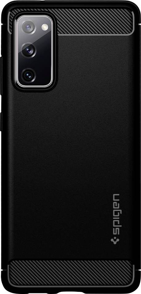 Spigen Rugged Armor Backcover Samsung Galaxy S20 FE (5G) Schwarz Induktives Laden, Stoßfest ACS01847