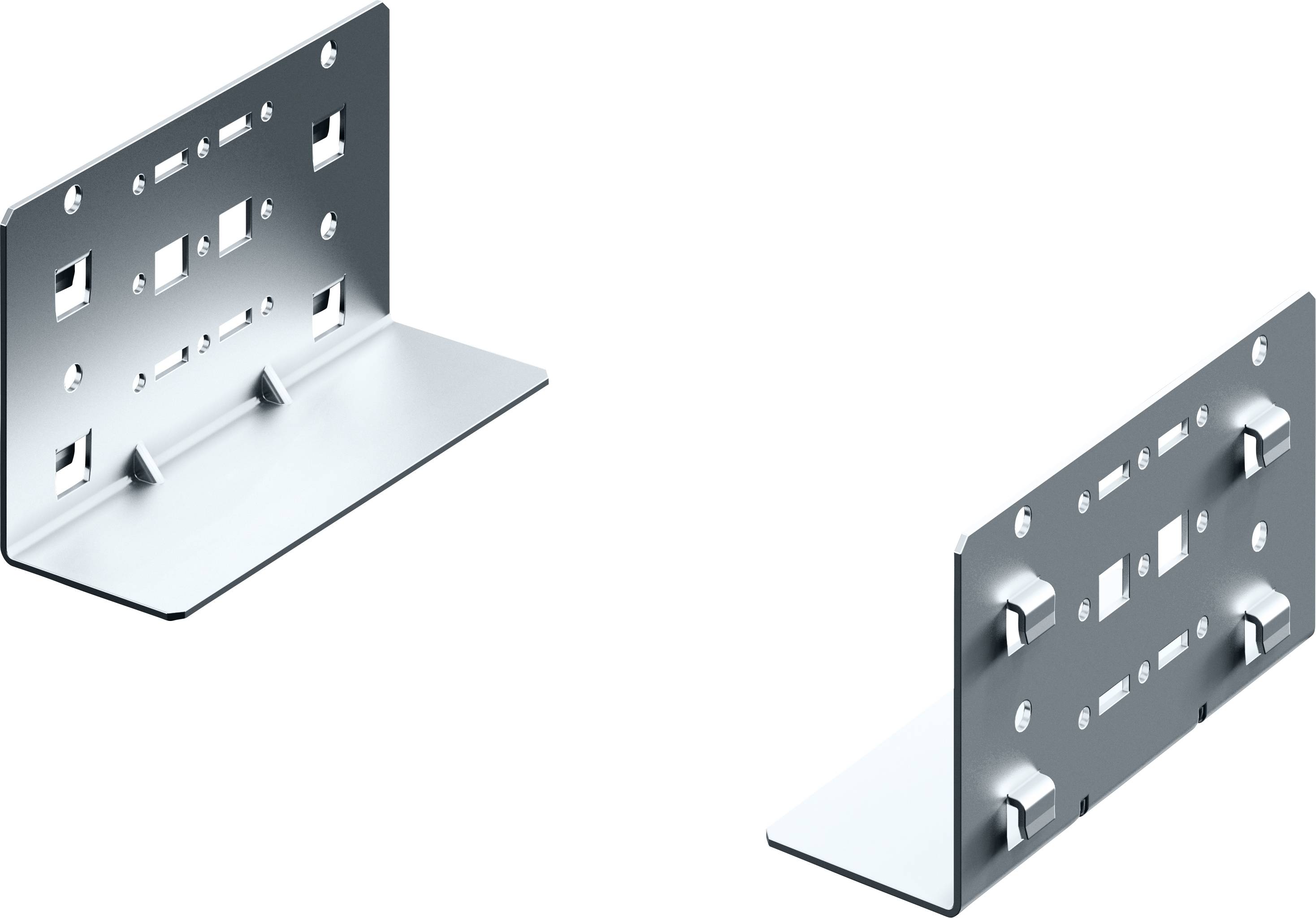 Rittal 5501400 19 Zoll Netzwerkschrank-Schienen 2 HE Festeinbau Natur
