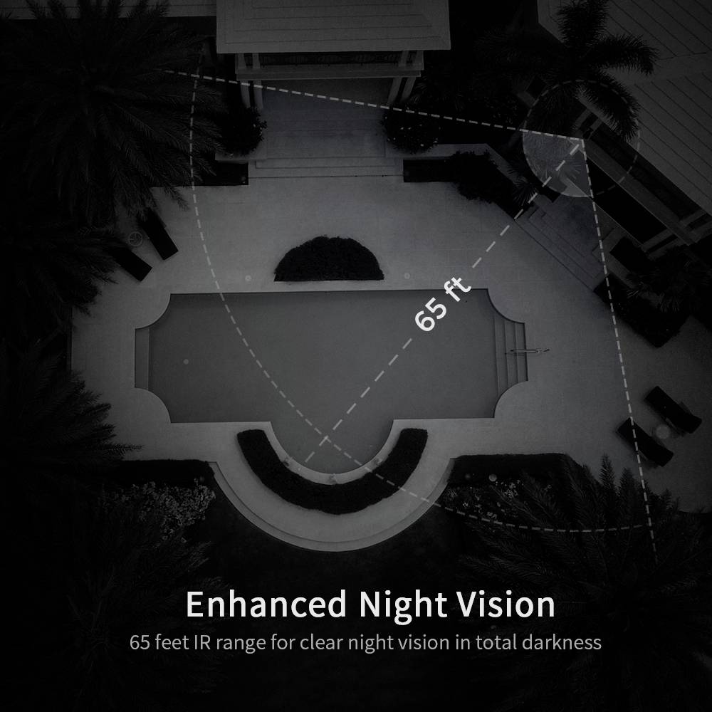 Foscam G4EP, IP-Sicherheitskamera, Outdoor, Kabelgebunden, Decke/Wand, Schwarz, Geschoss