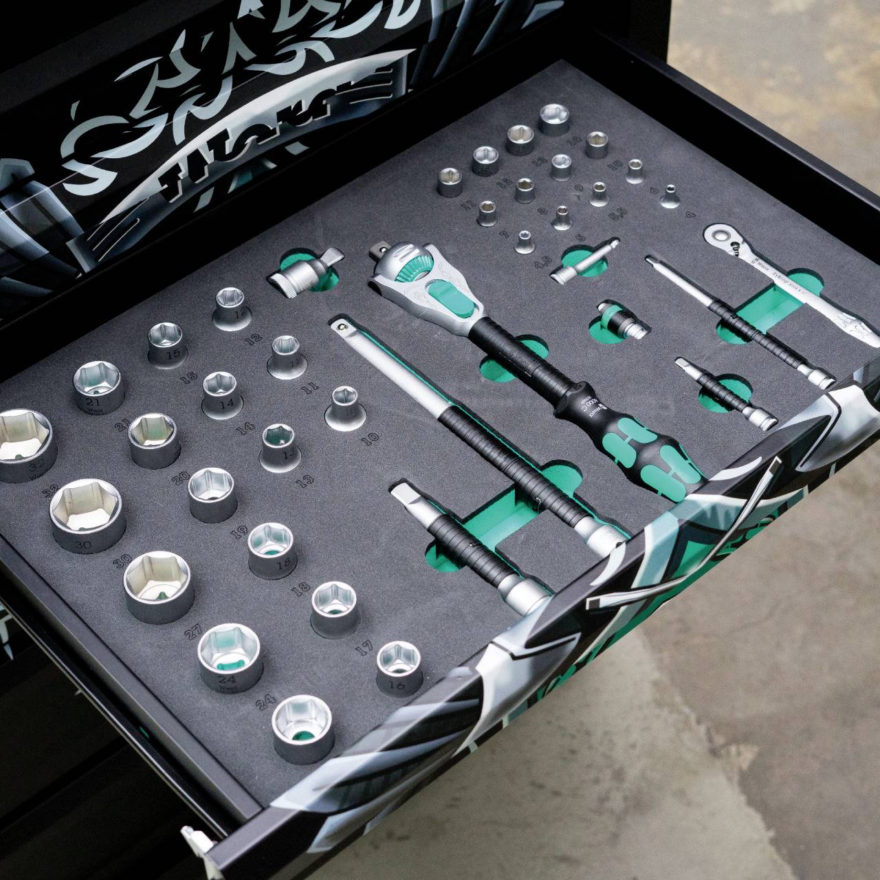 Wera 05501051001 Werkstattwagen Herstellerfarbe:Schwarz