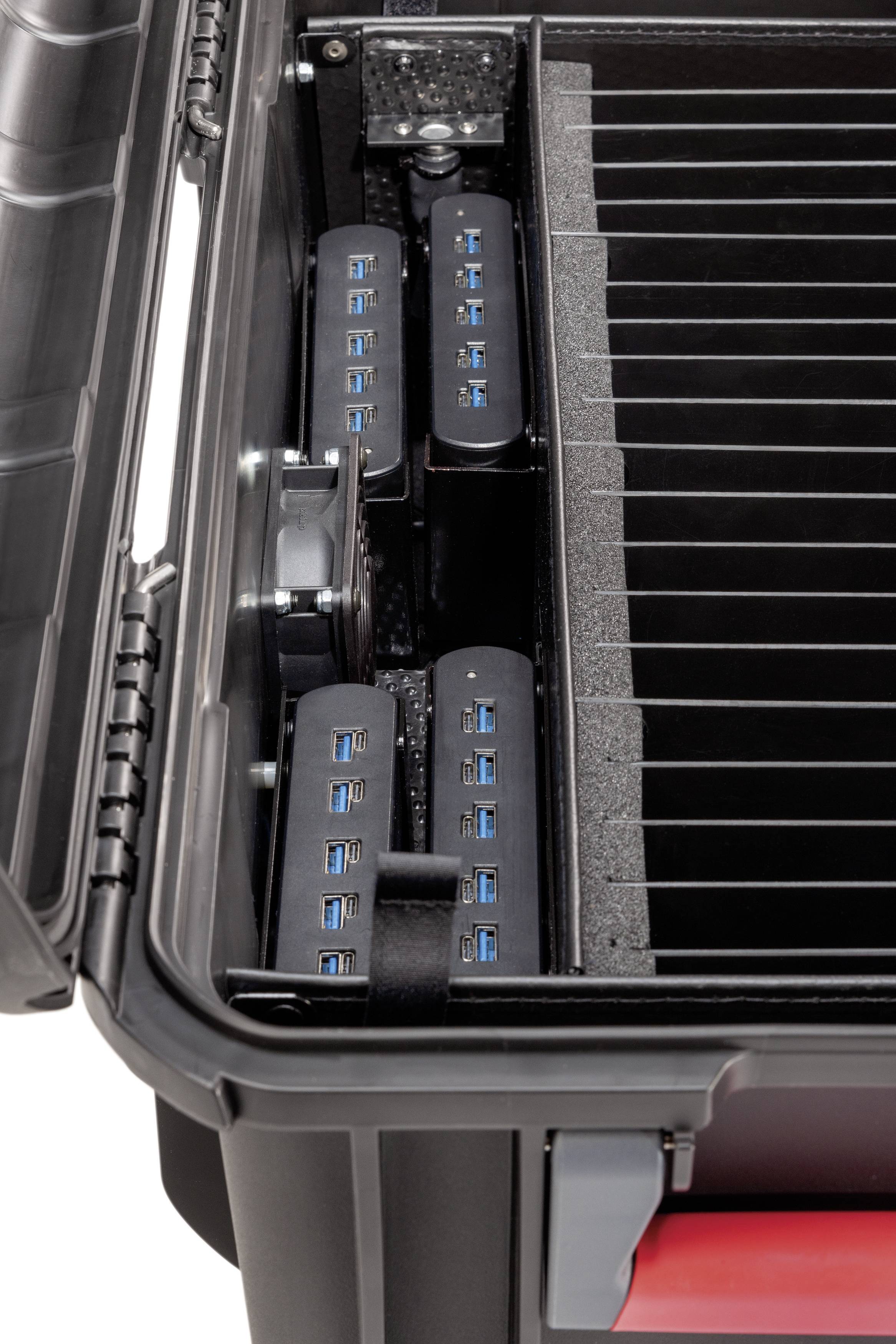 Parat PARAPROJECT® Case CC20 CargoCase Lade- und Managementsystem Mobiles Ladesystem für USB-Typ C