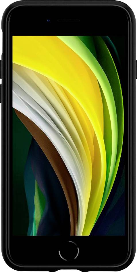 Spigen Liquid Air Backcover Apple iPhone 7 Schwarz Induktives Laden, Standfunktion, Stoßfest 042CS20511