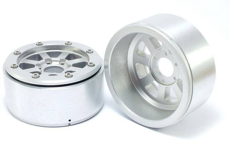 Metsafil 1:10 Crawler Felgen Hammer Silber 1 Paar